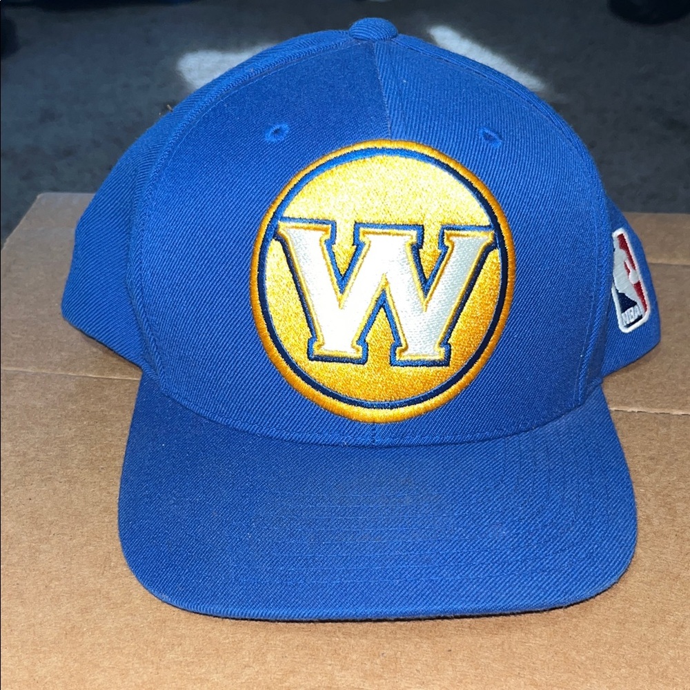 Mitchell & Ness Blue Cap with Gold Accents